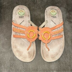 Earth Shoe Women's Sandals in Orange and Tan